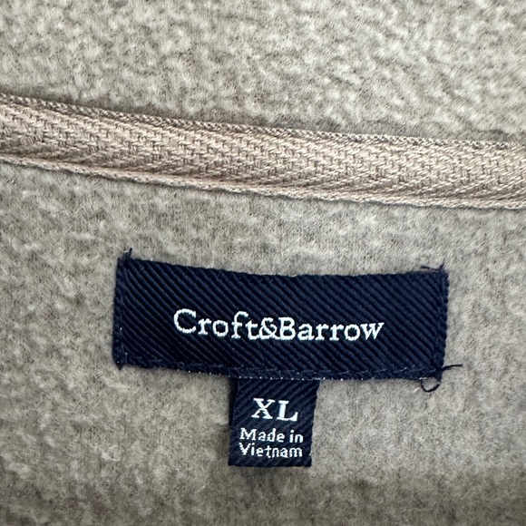 Croft & Barrow Fleece 1/4 zip XL - Picture 5 of 8